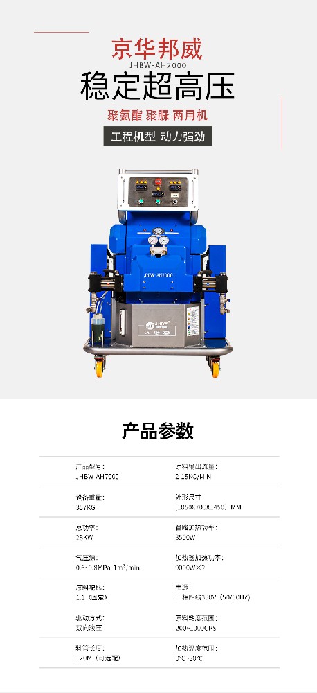聚氨酯噴涂機參數 聚氨酯噴涂機參數